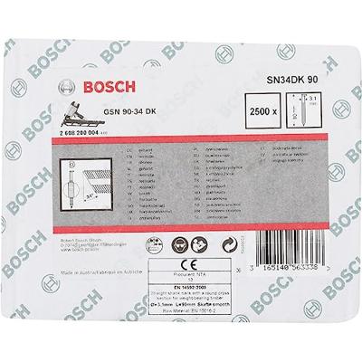 Bosch Accessories 2608200004 Stripnagels SN34DK Afmeting, lengte 90 mm 2500 stuk(s)