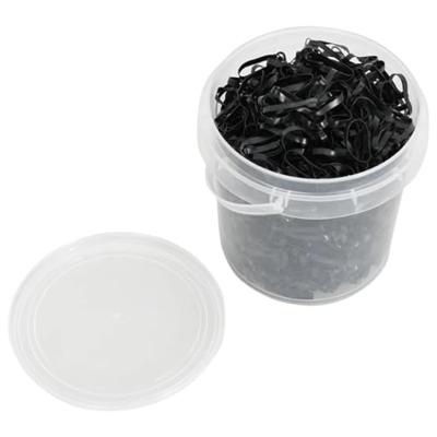 VidaXL Haarelastiekjes paard 1500 st silicone zwart
