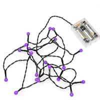 Konstsmide 1491-457 Micro-lichtketting Binnen werkt op batterijen Aantal lampen 20 LED Purper - thumbnail