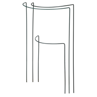 Nature Plantensteun Halfrond Groen 60cm - thumbnail