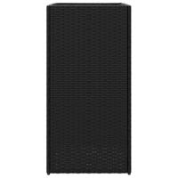 Plantenbakken 2 st 40x40x80 cm poly rattan zwart - thumbnail
