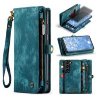 Caseme - Samsung Galaxy S23 - Vintage 2 in 1 portemonnee hoes - Blauw - thumbnail