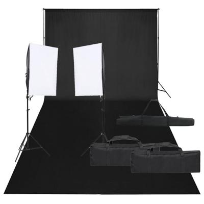VidaXL Fotostudioset met verlichtingsset en achtergrond VidaXL Fotostudioset met verlichtingsset en achtergrond