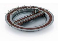 MiniTrix 66570 N Draaischijf Rechte rails - thumbnail