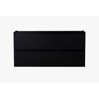 Wiesbaden Onderkast Marmaris 2 Laden En Uitsparingen 120 cm Exclusief Topblad Mat Zwart - thumbnail