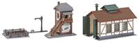 Faller 222108 N Lokaalbaan-locomotiefloods met blokpost - thumbnail