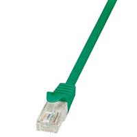 LogiLink CP1035U RJ45 Netwerkkabel, patchkabel CAT 5e U/UTP 1.00 m Groen Snagless 1 stuk(s) - thumbnail