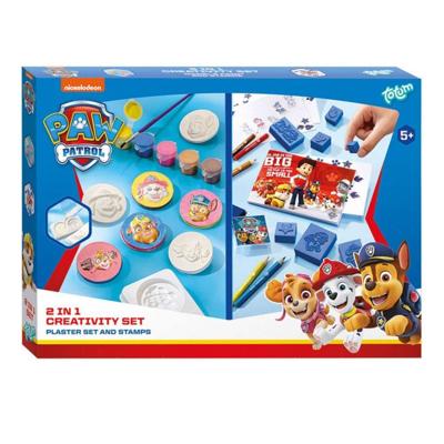 Totum PAW Patrol 2-in-1 gipsfiguren & stempel knutselset