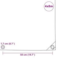 Dekzeil 650 g/m 4x8 m wit - thumbnail
