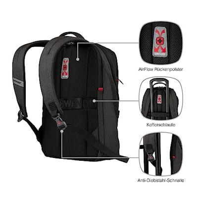 Wenger MX Light laptop-rugzak incl. tabletvak 16 grijs Wenger MX Light laptop-rugzak incl. tabletvak 16 grijs