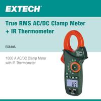 Extech Extech EX840A Stroomtang Digitaal IR-thermometer CAT IV 600 V Weergave (counts): 6000 - thumbnail
