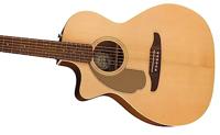 Fender Newporter Player Natural LH WN Gold Pickguard linkshandige elektrisch-akoestische westerngitaar - thumbnail