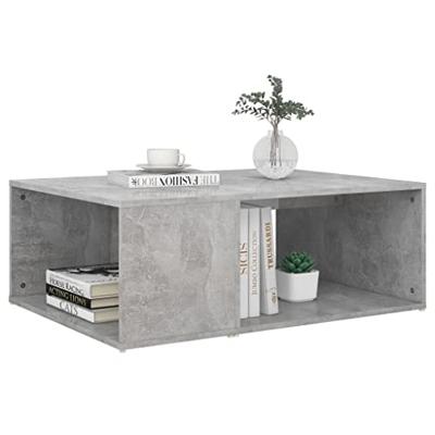 Salontafel 90x67x33 cm spaanplaat betongrijs