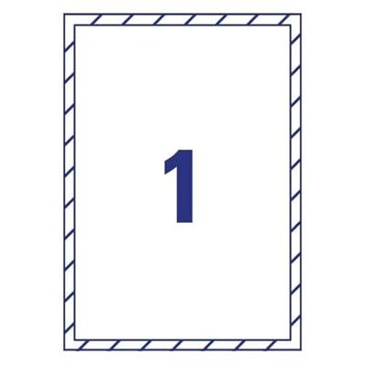 Avery-Zweckform L9001-10 Raametiketten 210 x 297 mm Polypropyleen Wit 10 stuk(s) Weer verwijderbaar Laser (kleur), Laser (zwart/wit) Avery-Zweckform L9001-10 Raametiketten 210 x 297 mm Polypropyleen Wit 10 stuk(s) Weer verwijderbaar Laser (kleur), Laser (zwart/wit)