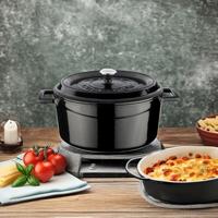 LAVA Trendy Braadpan rond - Ø240mm - 4.49Ltr - Zwart/Zwart - thumbnail