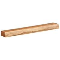Wandschappen 2 st 100x17x8 cm massief acaciahout - thumbnail