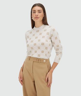 Josh V Fae Jv-2508-0203 Trui 597 Light Warm Grey Melange