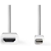 Videokabel - DisplayPort / HDMI - Mini DisplayPort (M) naar HDMI (M) - 2 m - wit - rond - thumbnail