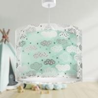 Dalber Kinderkamer hanglampClouds turquoise met wit - 41412H - thumbnail