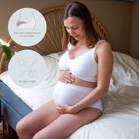 Gewatteerde borstvoedings- & zwangerschapsbeha zonder naden GelWire® CARRIWELL zwart - thumbnail