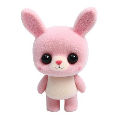 Beetje schattig PVC massaal dieren konijn Dolls creatieve cadeau kinderen speelgoed grootte: 5.5*3.5*7.7cm(Pink) Beetje schattig PVC massaal dieren konijn Dolls creatieve cadeau kinderen speelgoed grootte: 5.5*3.5*7.7cm(Pink)
