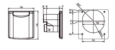 AS Schwabe 62472 CEE-CARA-voedingsstekker 16 A 230 V 1 stuk(s)