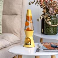 Waxinelicht Lavalamp - Geel Met Gele Lava - thumbnail