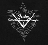Fender Custom Shop Pinstripe T-Shirt Black L - thumbnail