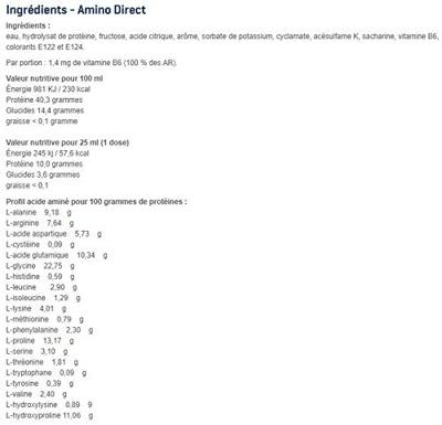 Amino Direct | Body & Fit | 1000ml