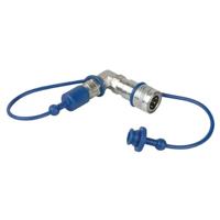 Showtec CO2 90 graden 3/8 inch naar Q-Lock adapter - thumbnail