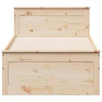 Bedframe zonder matras met hoofdbord grenenhout 100x200 cm - thumbnail