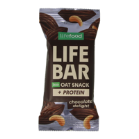 Lifefood Lifebar oatsnack proteine chocolate delight bio 40 Gram - thumbnail