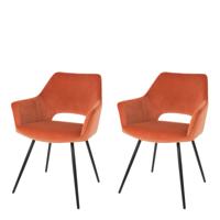 Riverdale Eve eetkamerstoel brique - thumbnail