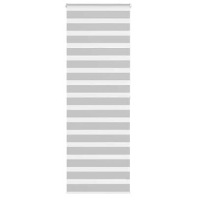 VidaXL Zebra rolgordijn 75x200 cm stofbreedte 70,9 cm lichtgrijs VidaXL Zebra rolgordijn 75x200 cm stofbreedte 70,9 cm lichtgrijs