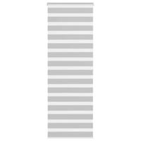 VidaXL Zebra rolgordijn 75x200 cm stofbreedte 70,9 cm lichtgrijs - thumbnail