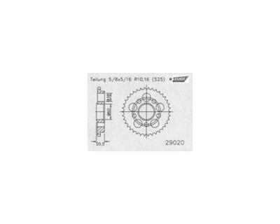 ESJOT Chain wheel 525 41z steel silver