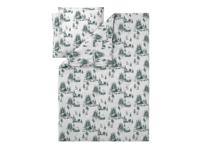 LIVARNO Dekbedovertrek 200 x 200 cm (Dennenboom/wit/groen) - thumbnail