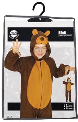 Bruine beer onesie kind
