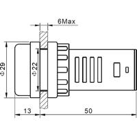 TRU COMPONENTS 140429 LED-signaallamp meerkleurig Rood, Groen 12 V/DC, 12 V/AC - thumbnail