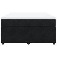 Boxspring met matras fluweel zwart 180x200 cm - thumbnail