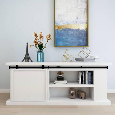 VidaXL Ophangset voor minischuifdeur 183 cm koolstofstaal