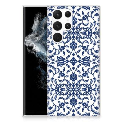 Samsung Galaxy S22 Ultra | TPU Case | Flower Blue