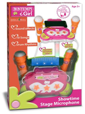 Bontempi stage microfoon roze