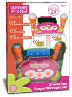 Bontempi stage microfoon roze - thumbnail