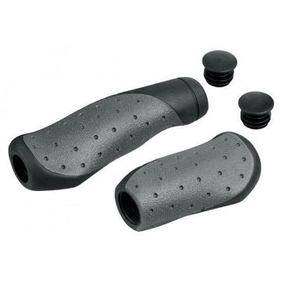 Ergotec Ohio set handvatten 135/92mm zwart/grijs