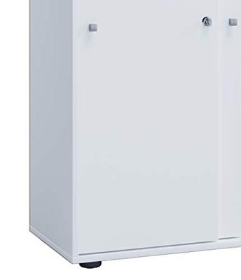 VCM Kantoorkast Lona (Schuifdeuren, Wit, XXL)