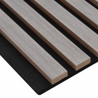 Akoestische wandpanelen 2 st latten 60,5x60 cm eikenfineer - thumbnail