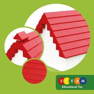 Hubelino dakpannenset bouwblokjes, 68dlg.