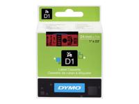 Labeltape dymo labelmanager d1 polyester 24mm rood - thumbnail