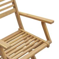 Tuinstoelen 8 st inklapbaar 54,5x61,5x86,5 cm acaciahout - thumbnail
